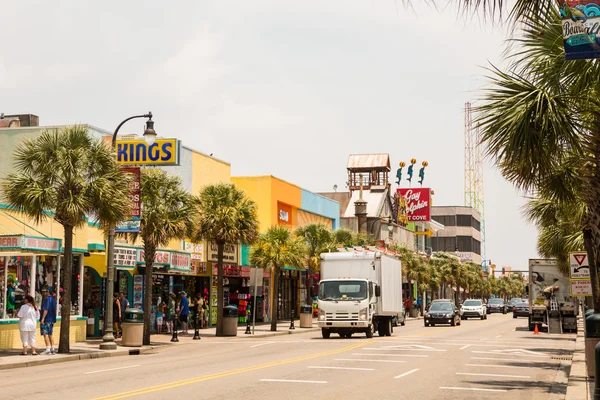 Promenada w myrtle beach — Zdjęcie stockowe