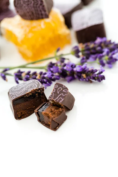 Honey lavender truffles — Stock Photo, Image