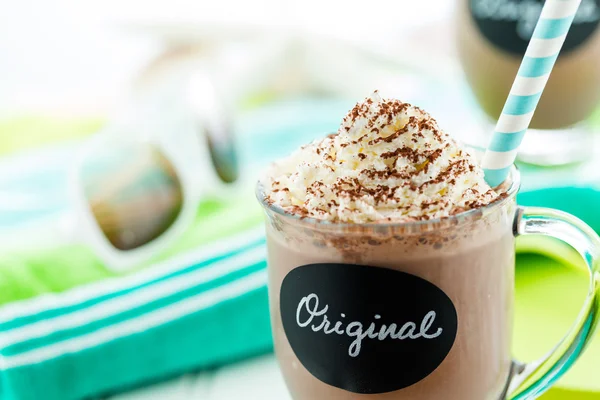 Original cold chocolate drink — Stock Photo, Image