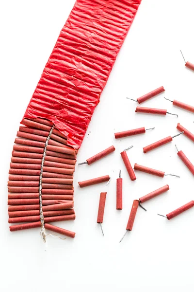 Roll of firecrackers — Stock Photo, Image