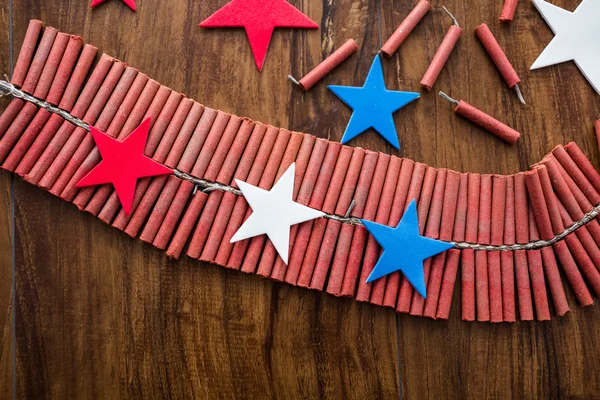 Roll of firecrackers — Stock Photo, Image