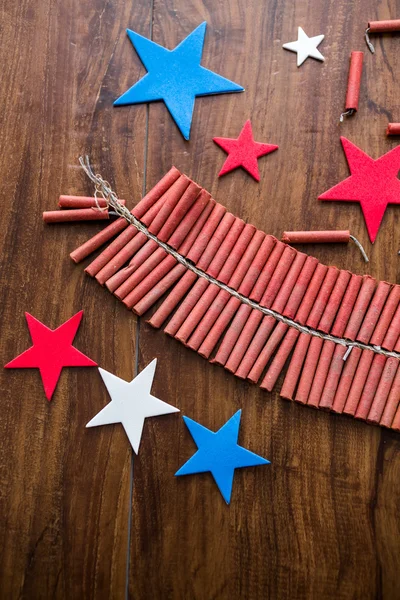 Roll of firecrackers — Stock Photo, Image