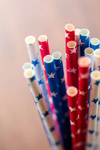 Paper straws close up — Stock Photo, Image