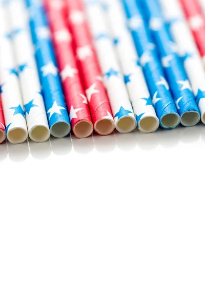 Paper straws close up — Stock Photo, Image