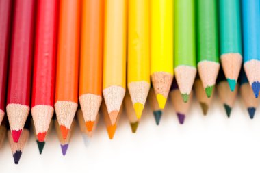 okul için renkli kalemler