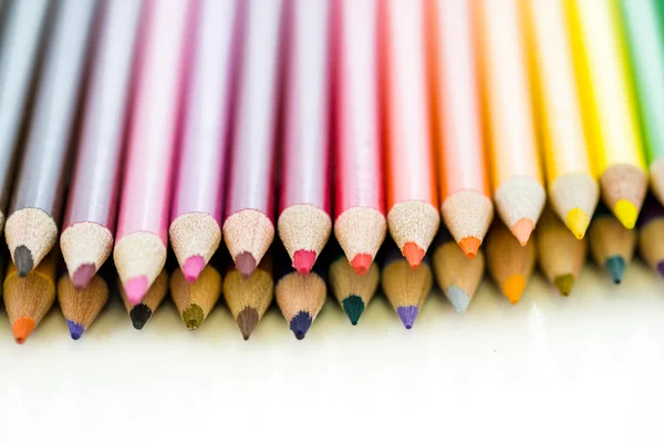 Kleur potloden voor school — Stockfoto
