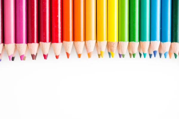 Lápices de color para la escuela — Foto de Stock
