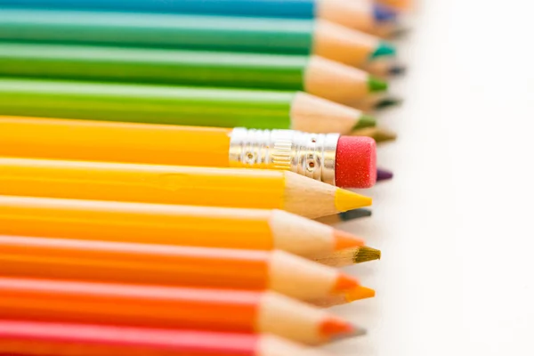 Lápices de color para la escuela —  Fotos de Stock