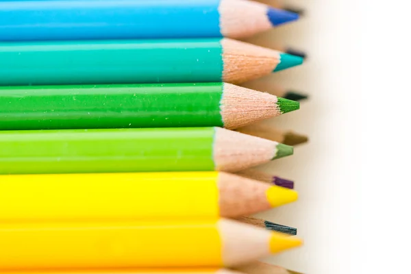Barevné tužky pro školy — Stock fotografie