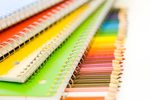 Crayons de couleur pour l'école — Photo