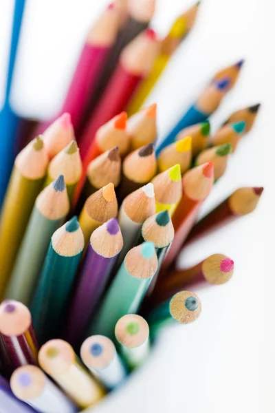 Кольорові олівці для школи — стокове фото