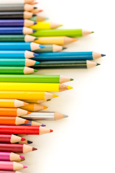 Kleur potloden voor school Stockafbeelding