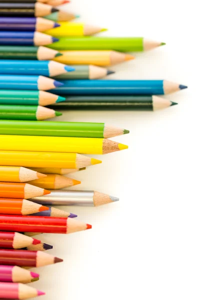 学校の色の鉛筆 ロイヤリティフリーのストック写真