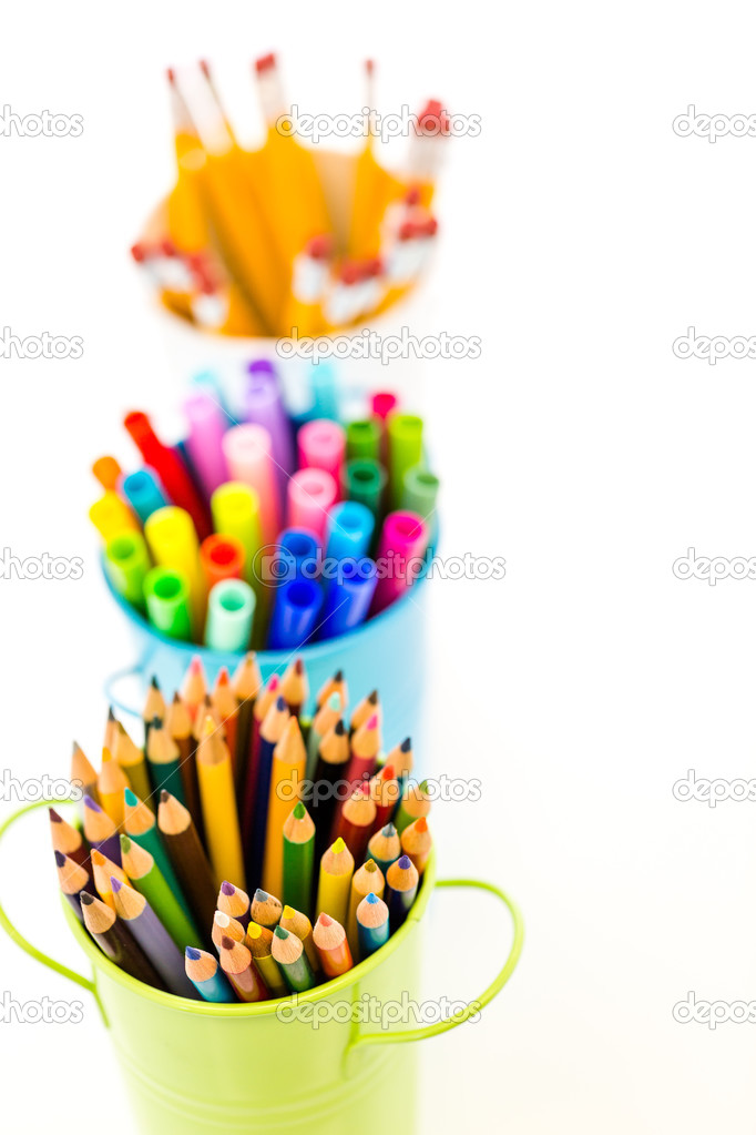 School supplies - pencils and markers