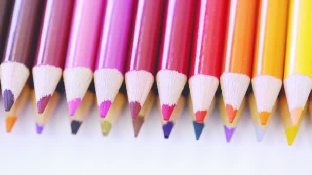 Crayons de couleur pour l'école — Video