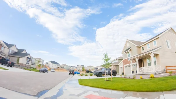 Denver Colorado Usa Juli 2020 Uitzicht Typische Buitenwijk Een Zomerochtend — Stockfoto