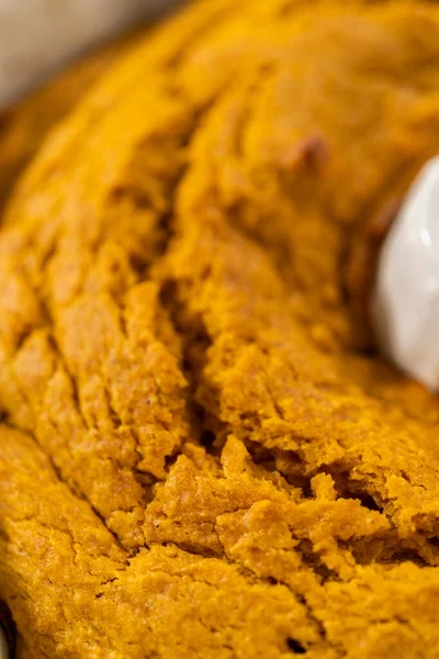 Cooling Freshly Baked Pumpkin Bunt Cake Kitchen Counter — Stock Photo, Image