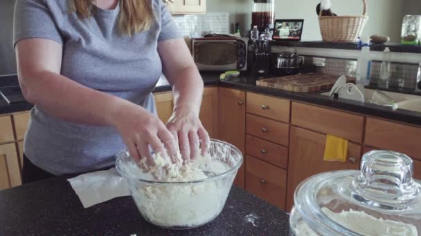 Хліб Випічки Кислого Хліба Житловій Кухні — стокове відео