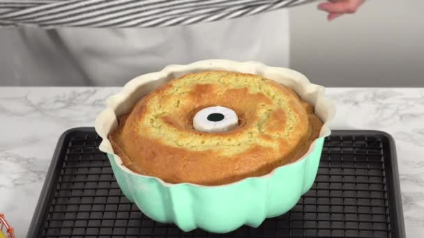 Mutfakta Soğumuş Limonlu Kek — Stok video