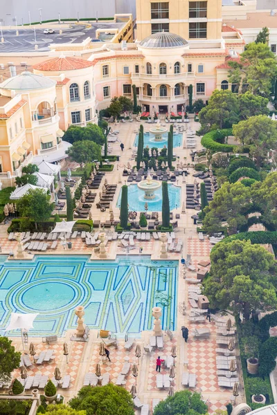 Las Vegas Nevada Usa October 2021 View Bellagio Hotel Pool — Stock Photo, Image