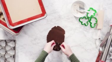 Noel kurabiyeleri pişirmek için şekerli kurabiye hamuru hazırlıyorum..