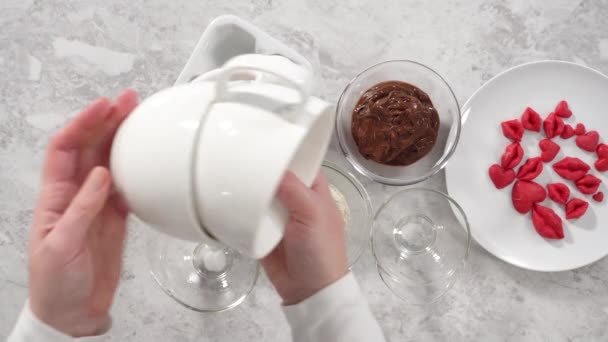 Faire Gâteau Tasse Chocolat — Video