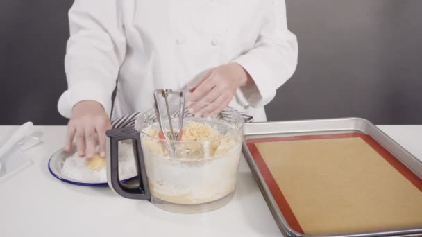Process Making Coconut Cookies — Vídeo de Stock