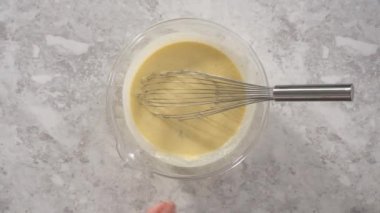 process of making coconut banana pancakes 