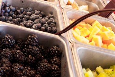 dondurulmuş yoğurt için Topingler.