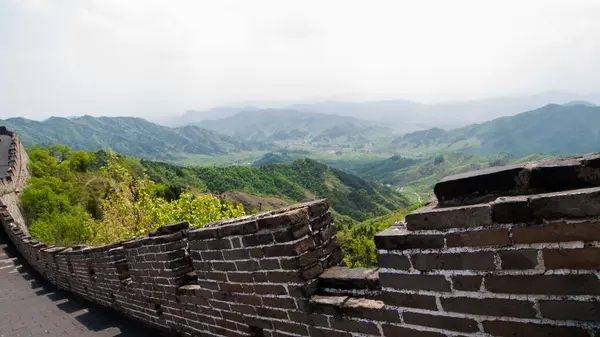 Grande Muraille Chine Dans Section Mutianyu Près Pékin — Photo