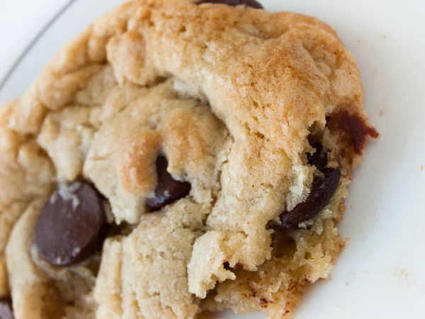 Cookies Aux Pépites Chocolat Maison Cassés — Photo