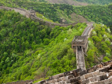 Çin Pekin yakınlarında mutianyu bölümünde.
