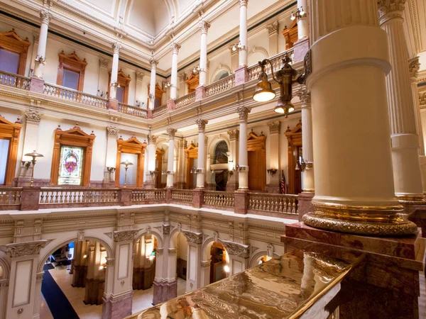 Interior Del Edificio Del Capitolio Estatal Colorado Denver — Foto de Stock