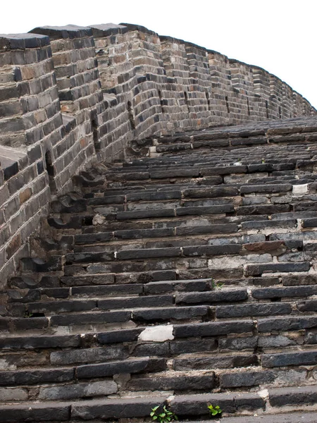 Die Große Mauer Aus China Mutianyu Abschnitt Der Nähe Von — Stockfoto