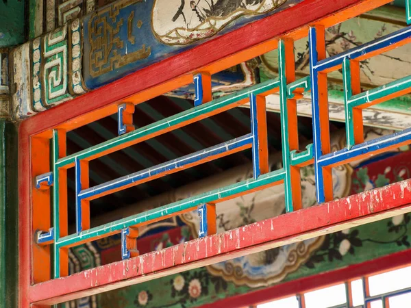 Detalhes Interiores Templo Haven Pequim Palácio Imperial China — Fotografia de Stock