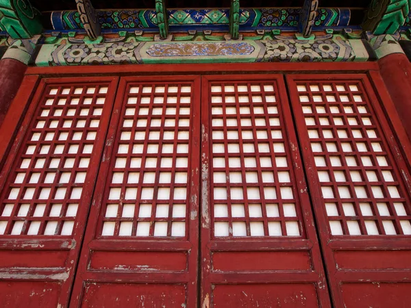 Dveře Letní Palác Pekingu Čína — Stock fotografie