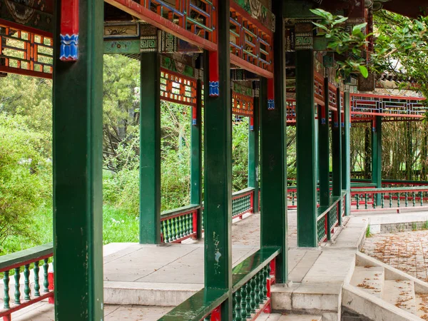 Detalhes Interiores Templo Haven Pequim Palácio Imperial China — Fotografia de Stock