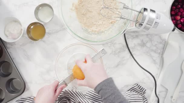 Piatto Passo Dopo Passo Mescolare Gli Ingredienti Una Ciotola Cuocere — Video Stock