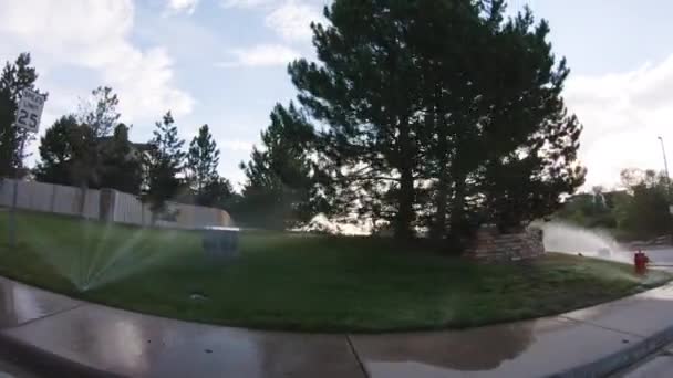 Denver Colorado Usa July 2020 View Typical Suburban Neighborhood Summer — Stock Video