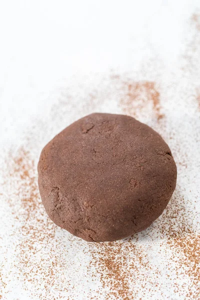 Kugel Aus Plätzchenteig Zum Backen Von Schoko Graham Crackern — Stockfoto