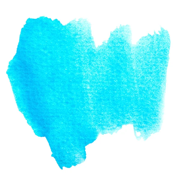 Abstract blue watercolor painted brushwork background. — Stock Photo, Image