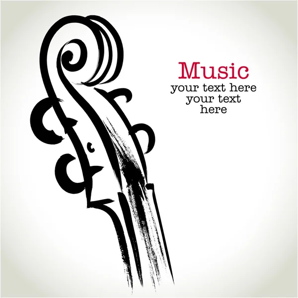 Grunge çizim Keman çalışmaları ile