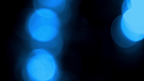 Luce blu magico bokeh sfondo astratto — Video Stock
