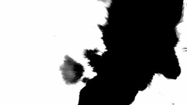 Mürekkep çiçeği. Güzel siyah suluboya mürekkep damlaları