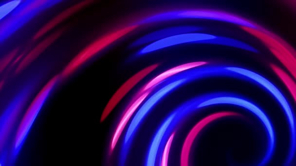 Futuristische leuchtende Neon blau lila rosa abstrakten Hintergrund — Stockvideo