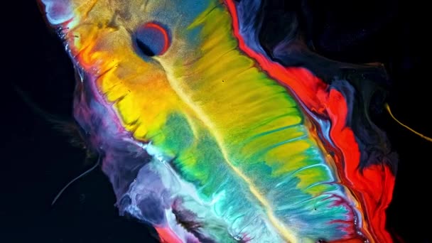 Art liquide de fond de peinture hypnotisant. fond d'écran pour 4k abstrait mouvement fond — Video