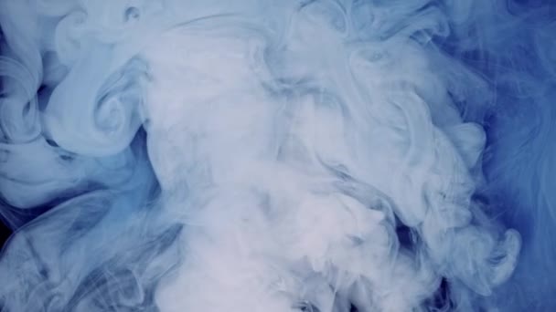 Cor pastel azul roxo rosa acrílico pintura drop motion in underwater — Vídeo de Stock
