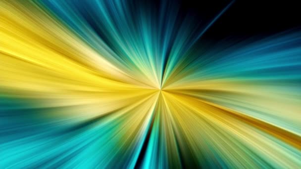 Yellow and blue line light. Black background. color abstract wallpaper — 图库视频影像