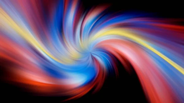 Multicolored abstraction on black background, high quality detailed render Stock Photo