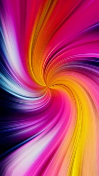 Multicolored abstraction on black background, high quality detailed render Royalty Free Stock Images